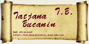 Tatjana Bučanin vizit kartica